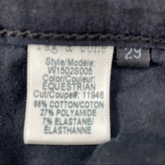 Rag & Bone Equestrian Solid Black Jean - Picture 8 of 8